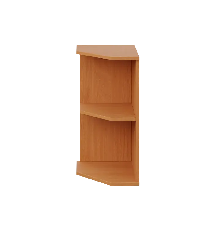 LZ 2 - 3 kancelářská skříň, rohová, levá, 750x360x450, buk Royal